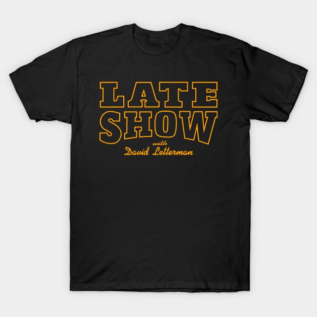 Late Night David Letterman T-Shirt by liondeb08